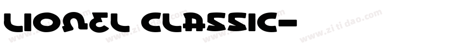 Lionel Classic字体转换